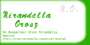 mirandella orosz business card